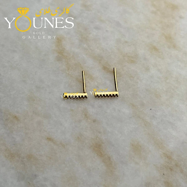 گوشواره طلا خطی بلند